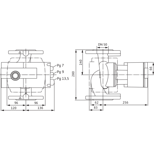 Циркуляционный насос Wilo Stratos 50/1-12 PN16