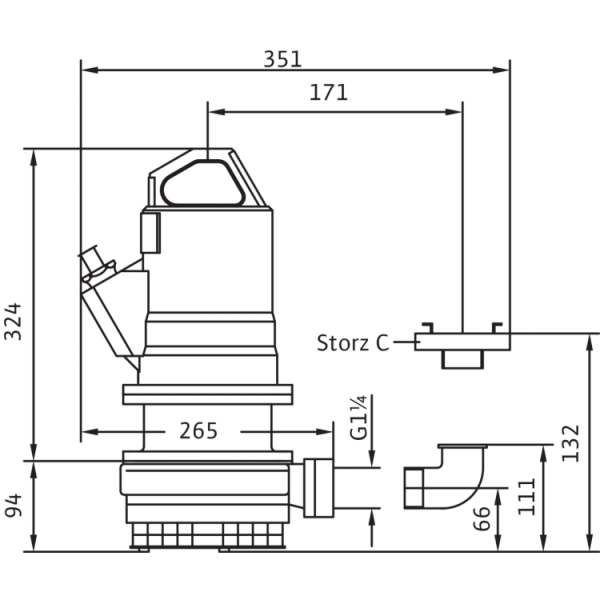 Фекальный насос Wilo EMU KS 5 Ex DMS