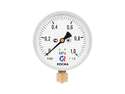 Манометр ТМ-510Р.00 (0-1,0МПа) (д100мм) G1/2  М2 радиальный РОСМА