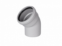 Отвод 110 (45°) для внутренней бесшумной канализации STOUT