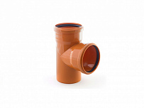 Тройник 110/110 (90°) для наружной канализации РосТурПласт "Стандарт"