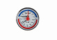 Термоманометр аксиальный 6 бар TIM 1/2" н.р., Ø корпуса=63 мм, t=0...120°С