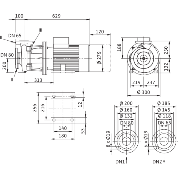 Блочный насос Wilo CronoBloc-BL 65/240-5,5/4