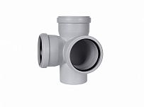 Крестовина двухплоскостная 110/110/110 (87.5°) для внутренней бесшумной канализации STOUT