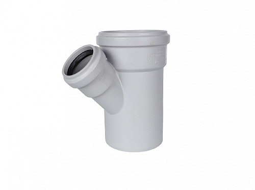 Тройник 110/110 (45°) для внутренней бесшумной канализации STOUT