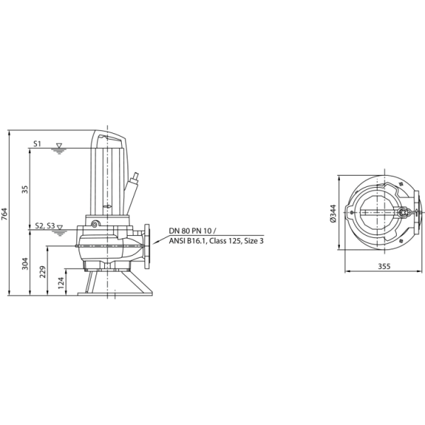 Фекальный насос Wilo REXA PRO V08DA-424/EAD0X4-M0011-523-O