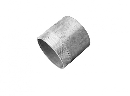 Резьба Ду 65 (2 1/2") оцинкованная стальная под приварку (для труб с наружным диаметром 75 мм)
