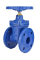 Задвижка чугунная с обрезиненным клином REON тип RSV04-T DN 125 (RAL 5000)