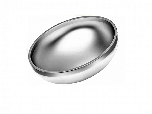 Заглушка эллиптическая Ду 100 (4") стальная оцинкованная под приварку (для труб с наружным диаметром 108 мм)