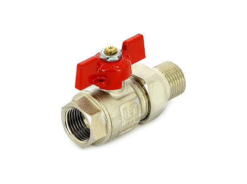 Кран шаровой полнопроходной UNI-FITT 3/4" н.р.-в.р. (ручка бабочка)