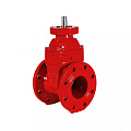Задвижка чугунная с обрезиненным клином (красная) REON тип RSV02, PN16 с голым штоком и фланцем ISO 5210 (ISO 5211) DN 125 PN 10/16