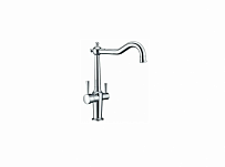 Смеситель для кухни GAPPO G4398-14 с краном для фильтра, цвет: хром