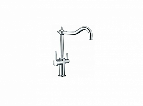 Смеситель для кухни GAPPO G4398-14 с краном для фильтра, цвет: хром