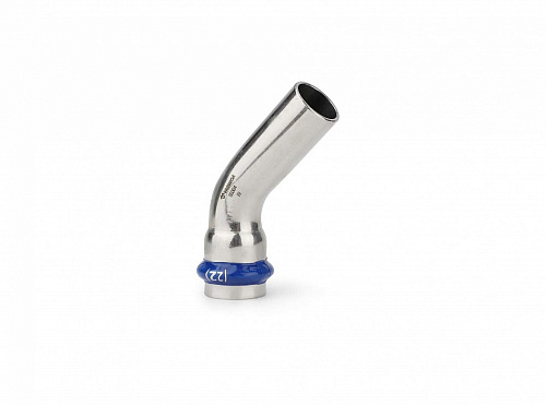 Пресс-угол 45° однораструбный 15 (нержавеющая сталь) Varmega