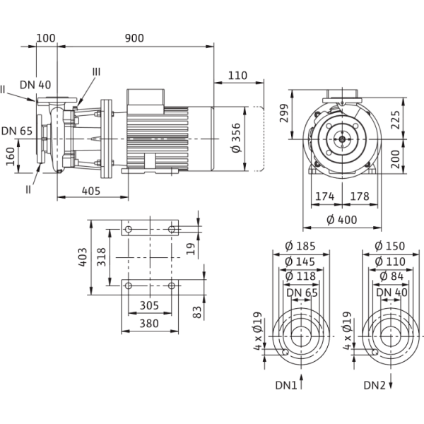 Блочный насос Wilo CronoBloc-BL 40/245-30/2