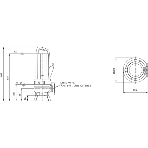 Фекальный насос Wilo Rexa PRO V05DA-222/EAD1X2-T0025-540-O