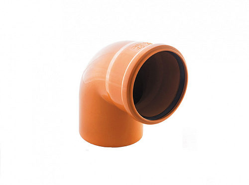 Отвод 160 (90°) для наружной канализации РосТурПласт "Стандарт"