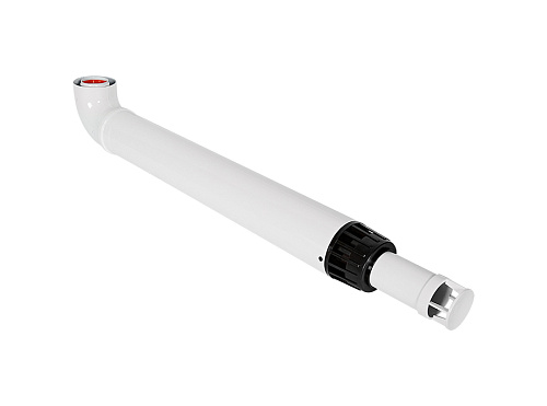 Комплект коаксиального дымохода 100/60, длина 1 м, антилёд ROMMER