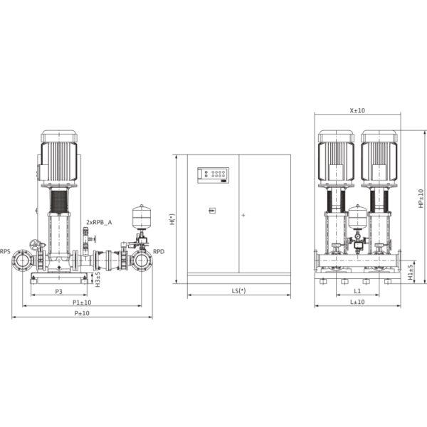 Насосная станция Wilo FLA-2 MVI 7006/1 PN16