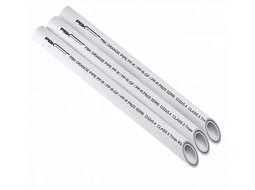 Труба полипропиленовая армированная стекловолокном 40*6,7 (PN25) SDR 6 РВК (штанга 4 метра)