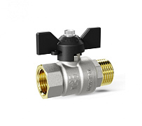 Кран шаровой LD Pride 1 1/4" н.р.-в.р. (ручка бабочка)