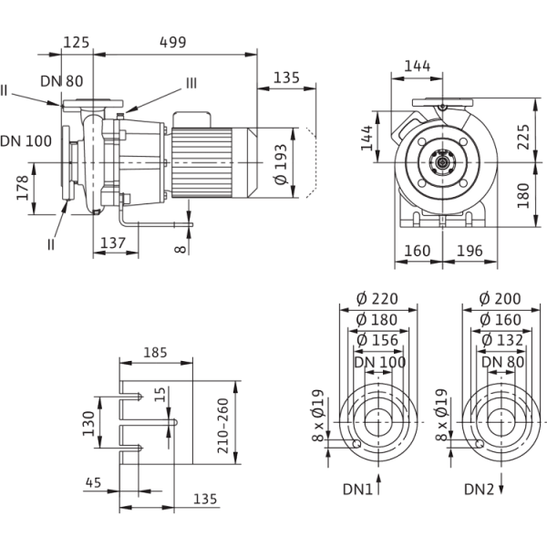 Блочный насос Wilo CronoBloc-BL 80/150-1,5/4
