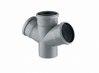 Крестовина одноплоскостная 110/110/110 (67°) для внутренней канализации РосТурПласт