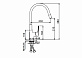 Смеситель для кухни FRAP F4453-03 с гибким изливом, цвет: хром-белый
