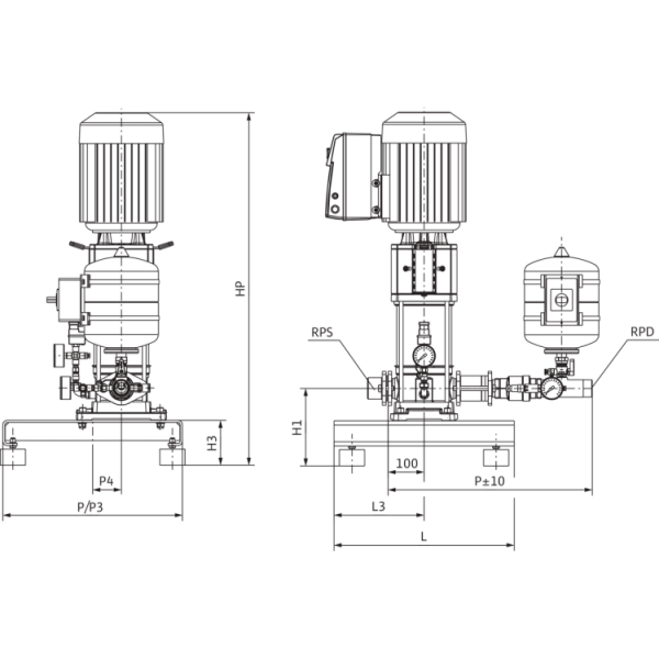 Насосная станция Wilo SiBoost Smart 1 Helix VE 1603