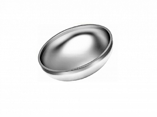 Заглушка эллиптическая Ду 80 (3") стальная оцинкованная под приварку (для труб с наружным диаметром 89 мм)