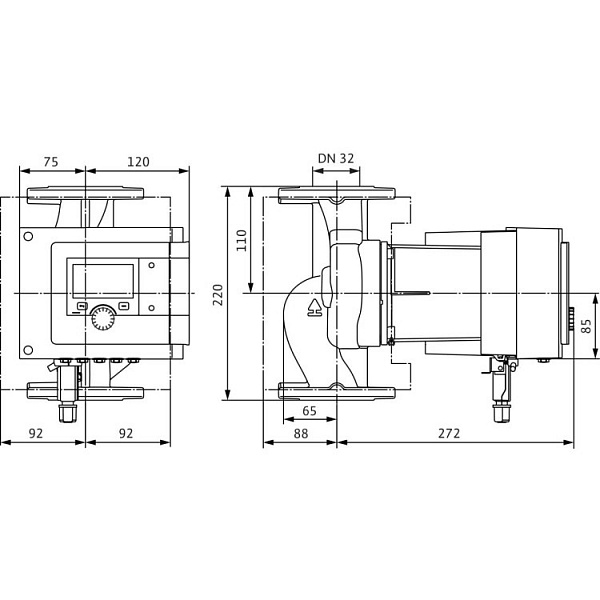 Циркуляционный насос Wilo Stratos MAXO-Z 32/0,5-12 PN16